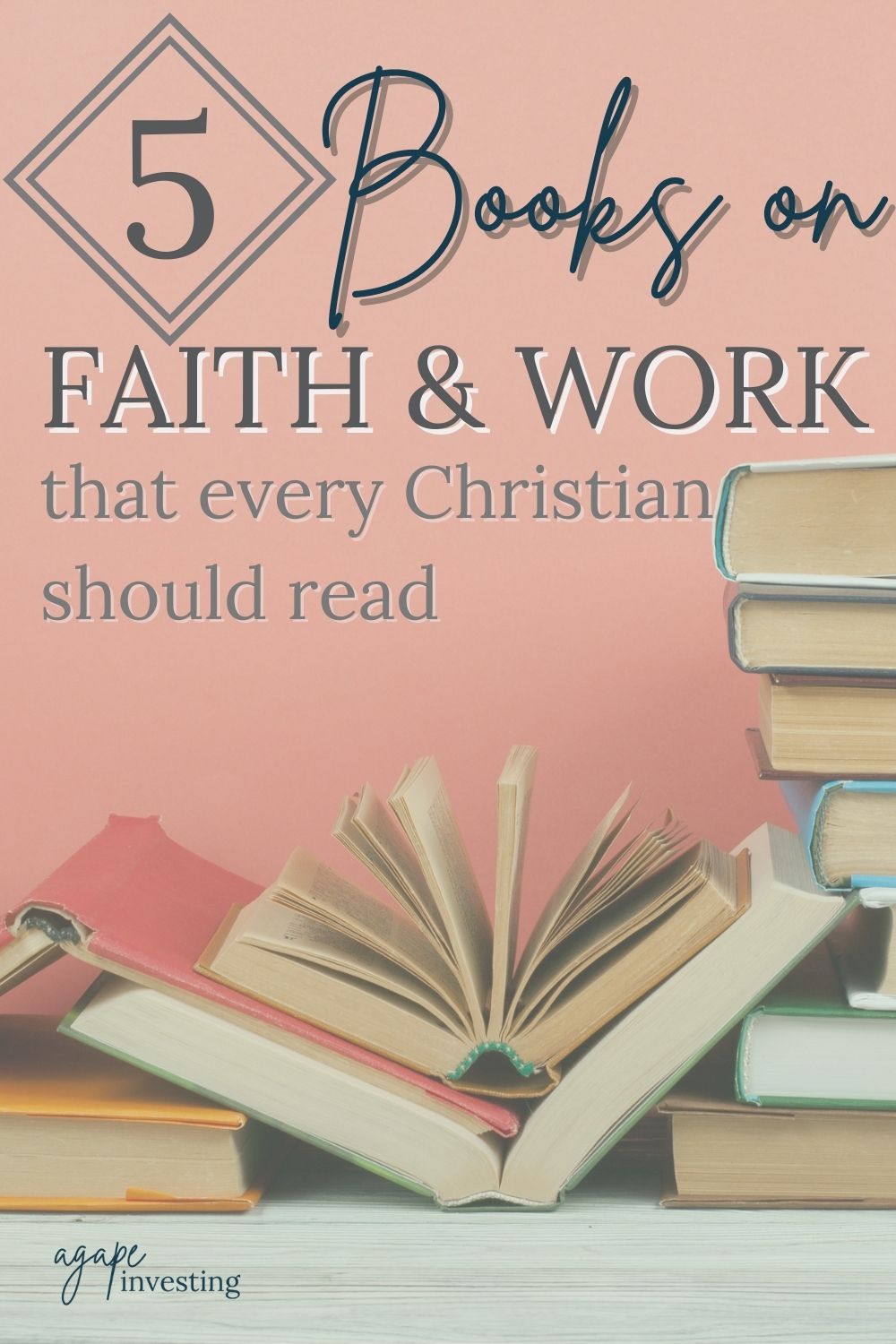 Here is a list of books on faith and work that I believe every Christian should read. These books aren’t just for those of us who are business professionals. No, these books are for EVERY Christian. They will challenge you and inspire you to be more active in implementing your faith into your work. #faithandwork #christianbooks #christianentrepreneurship