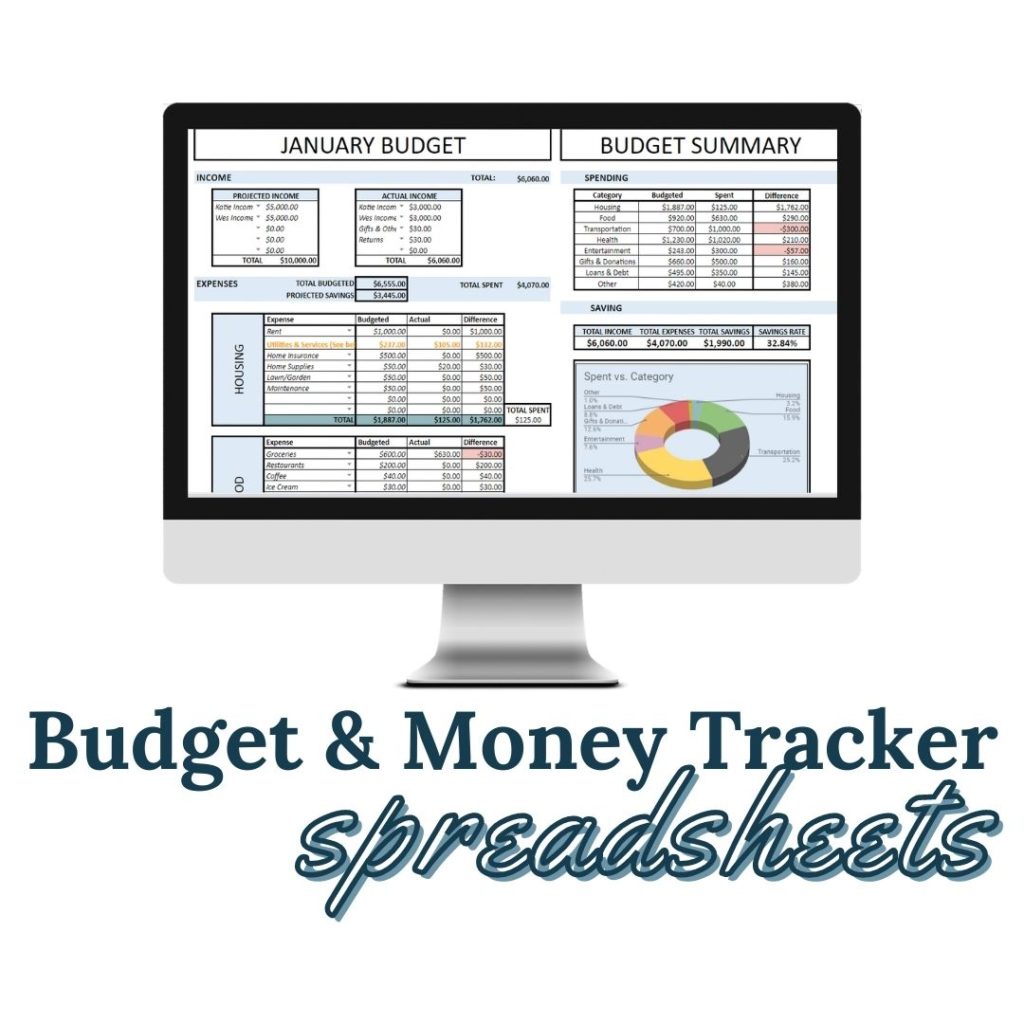 BUDGET AND MONEY TRACKER SPREADSHEETS