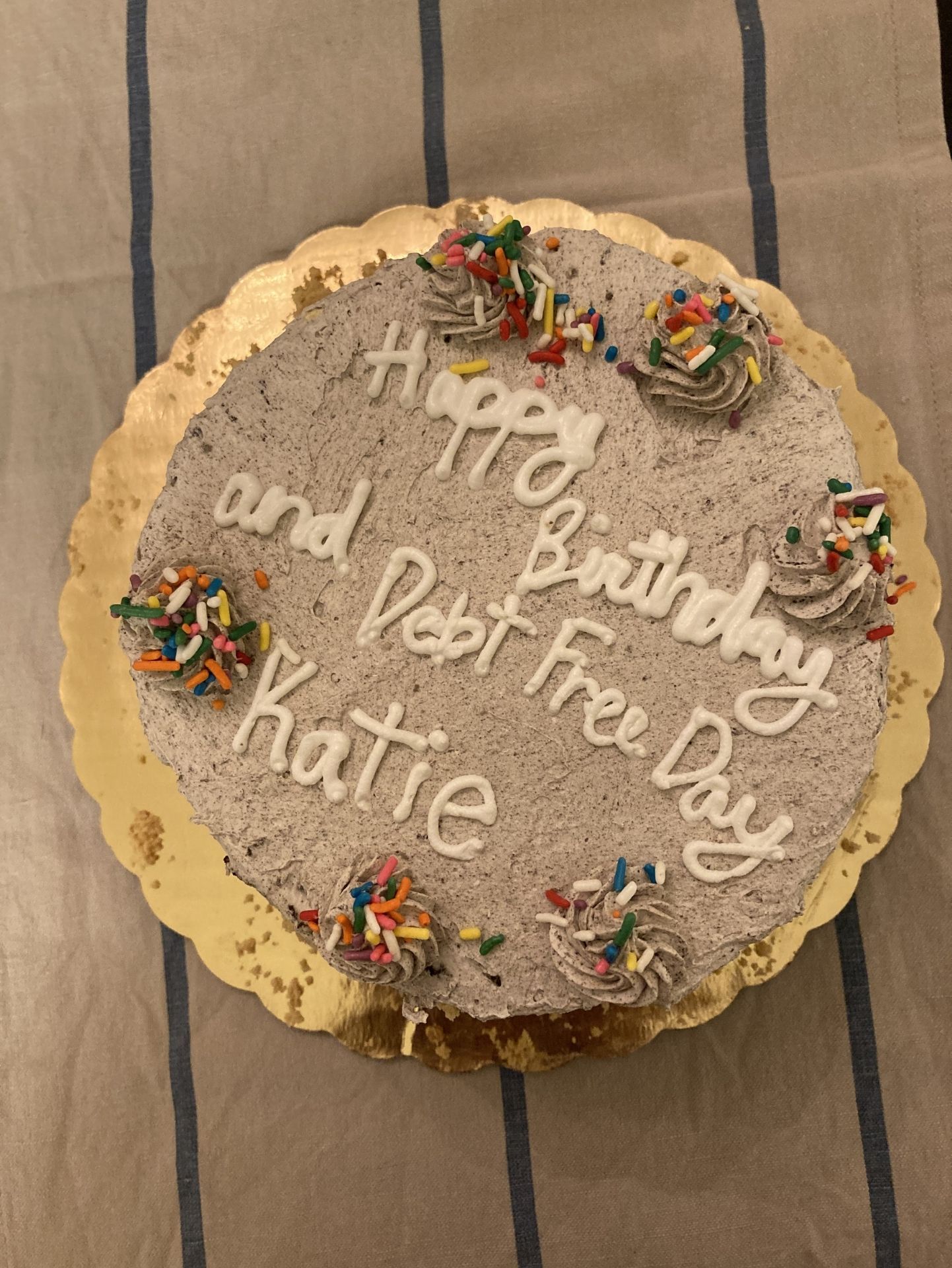 Debt Freedom Cake