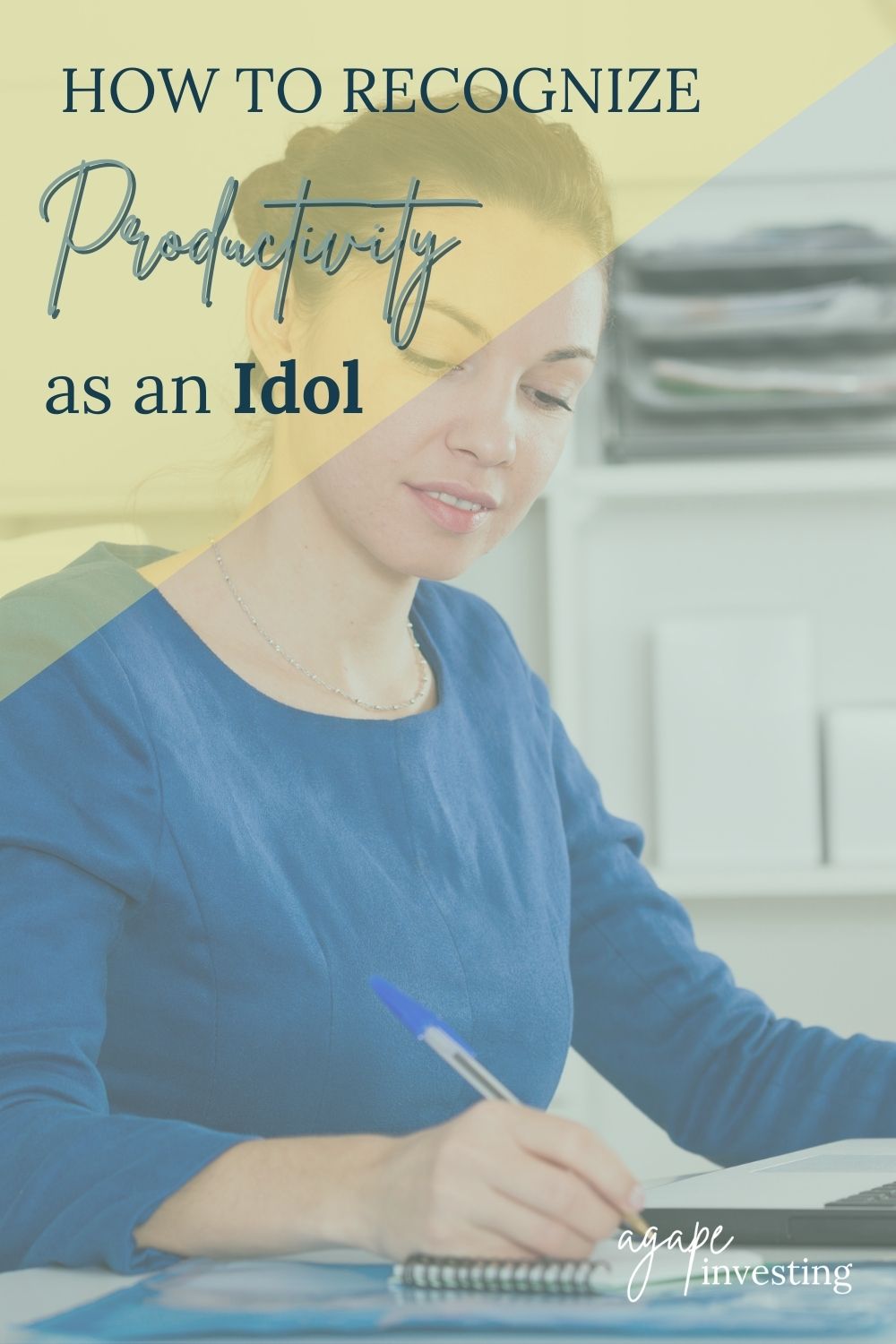 Whenever we replace God as the center of our lives with something else, this is an idol. We all know that creating idols in our lives is not a good thing. But have you ever thought about your productivity as an idol? 